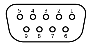 Female Sub-D Connector 9 Pol.